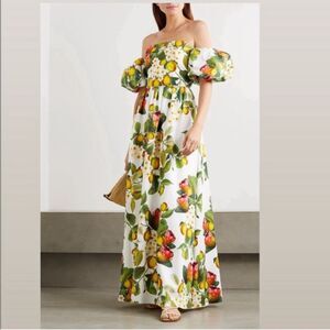 Borgo De Nor Juliet Lemonade Margarita maxi Dress Size UK 8 US XXS